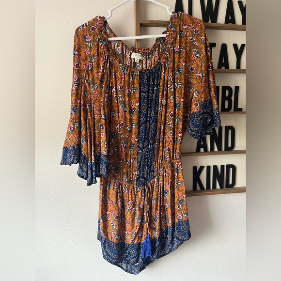 Umgee Patterned Romper - Picture 5 of 6